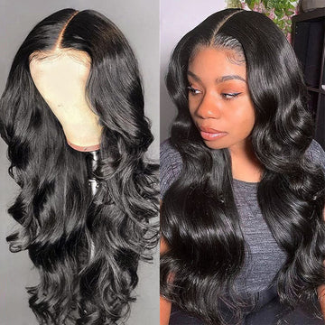 Neobeauty Hair Density 150% Glueless Lace Closure Wig Body Wave 4x4 Transparent Lace Wig Human Hair 30 Inch human hair